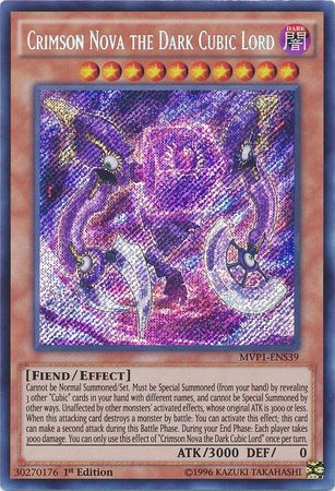 Crimson Nova the Dark Cubic Lord [MVP1-ENS39] Secret Rare | Card Merchant Takapuna