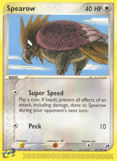 Spearow (81/100) [EX: Sandstorm] | Card Merchant Takapuna