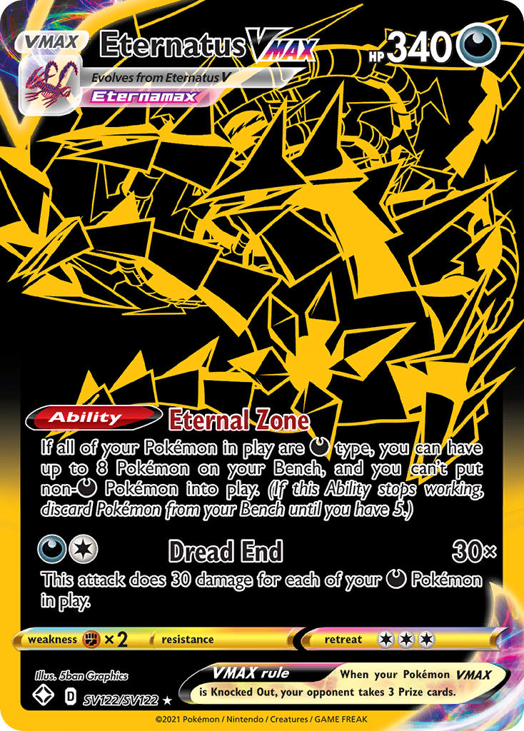 Eternatus VMAX (SV122/SV122) [Sword & Shield: Shining Fates] | Card Merchant Takapuna