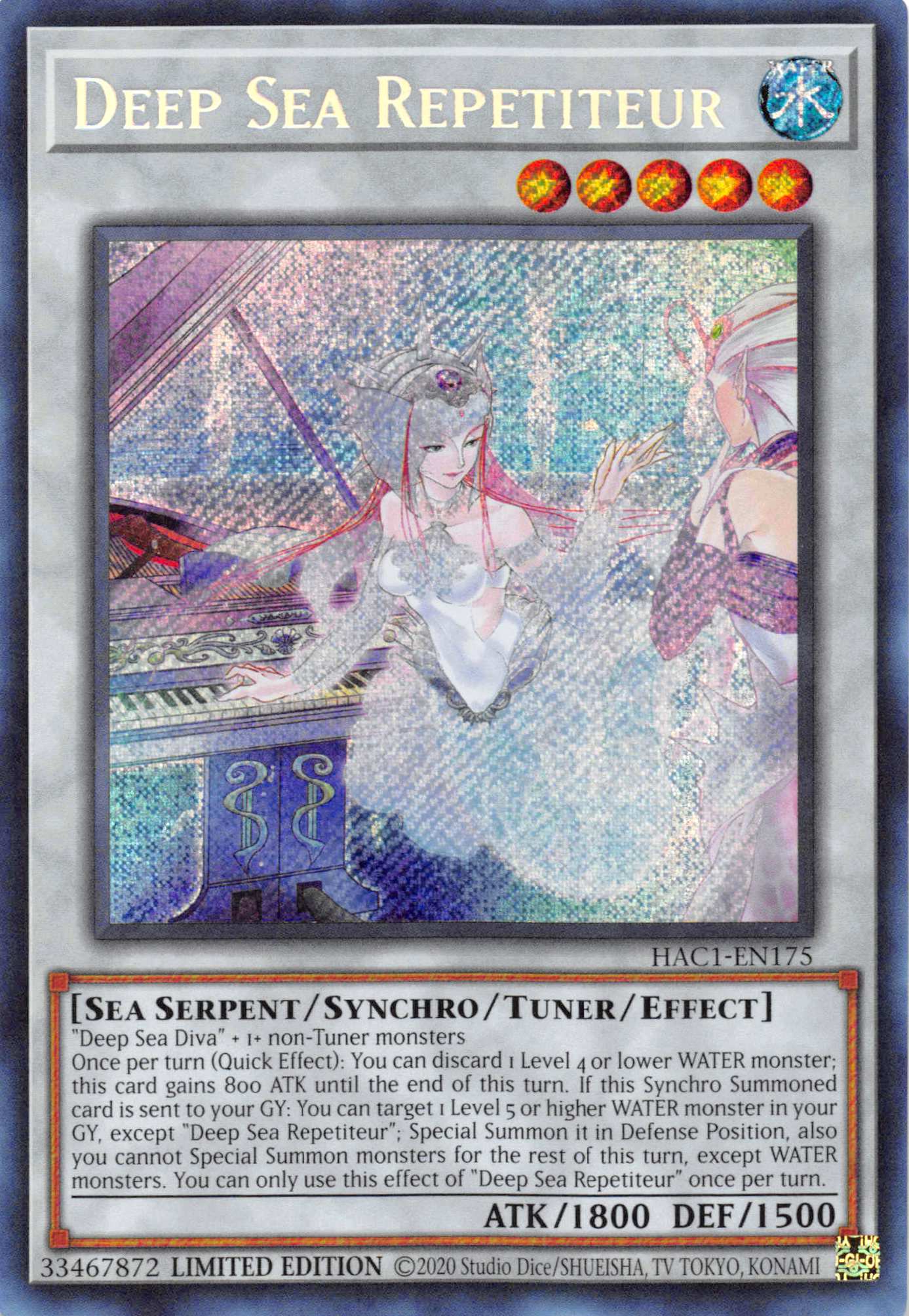 Deep Sea Repetiteur [HAC1-EN175] Secret Rare | Card Merchant Takapuna