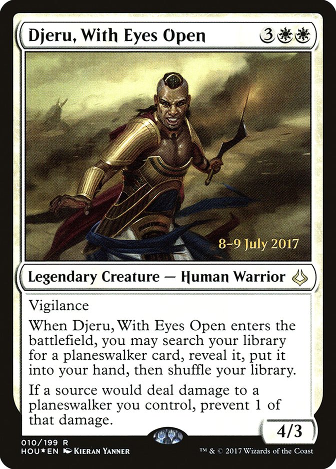 Djeru, With Eyes Open [Hour of Devastation Prerelease Promos] | Card Merchant Takapuna