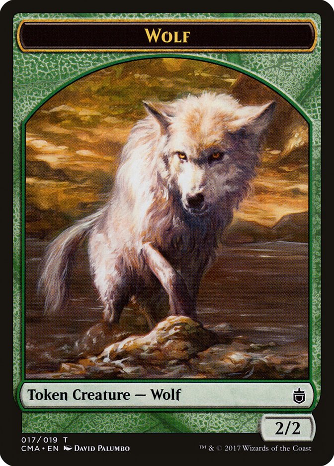 Wolf Token (017/019) [Commander Anthology Tokens] | Card Merchant Takapuna