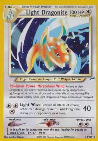 Light Dragonite (14/105) [Neo Destiny Unlimited] | Card Merchant Takapuna