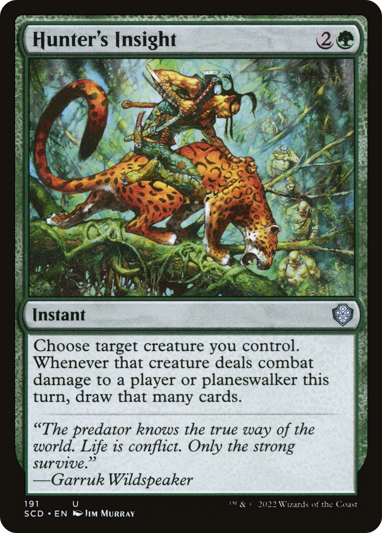 Hunter's Insight [Starter Commander Decks] | Card Merchant Takapuna