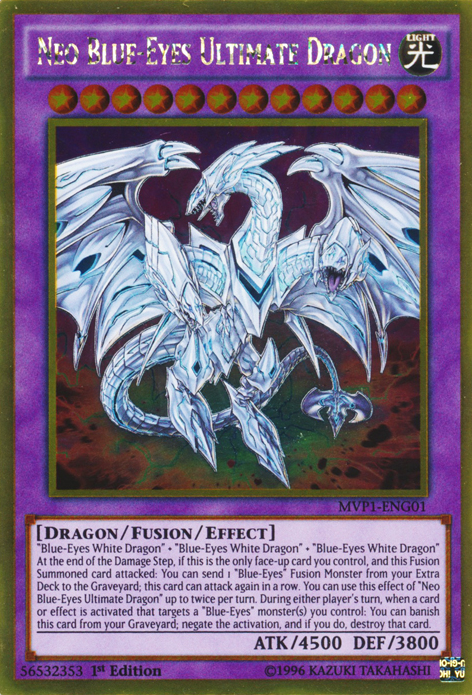 Neo Blue-Eyes Ultimate Dragon [MVP1-ENG01] Gold Rare | Card Merchant Takapuna