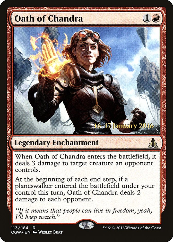 Oath of Chandra [Oath of the Gatewatch Prerelease Promos] | Card Merchant Takapuna