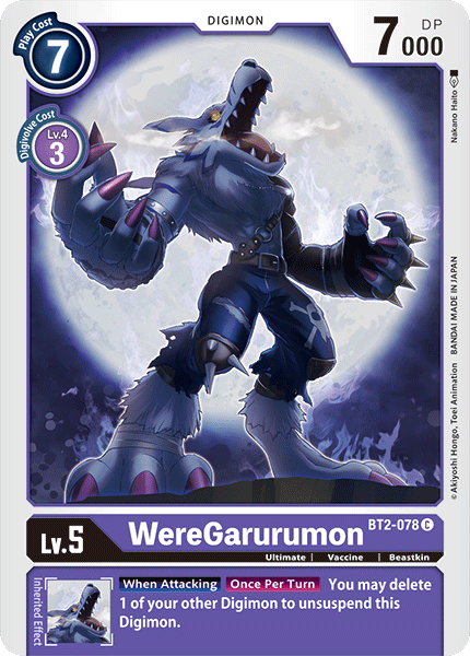 WereGarurumon [BT2-078] [Release Special Booster Ver.1.0] | Card Merchant Takapuna