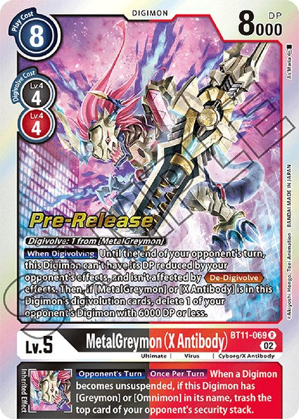 MetalGreymon (X Antibody) [BT11-069] [Dimensional Phase Pre-Release Promos] | Card Merchant Takapuna