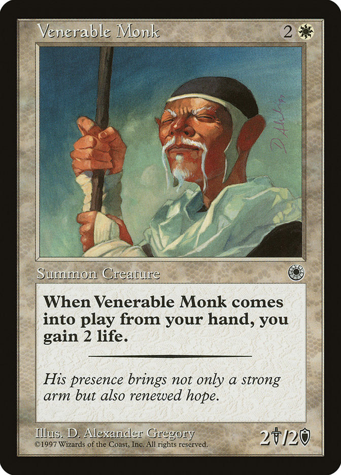 Venerable Monk [Portal] | Card Merchant Takapuna