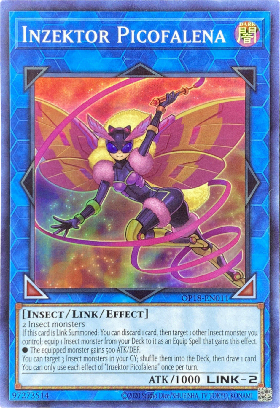 Inzektor Picofalena [OP18-EN011] Super Rare | Card Merchant Takapuna