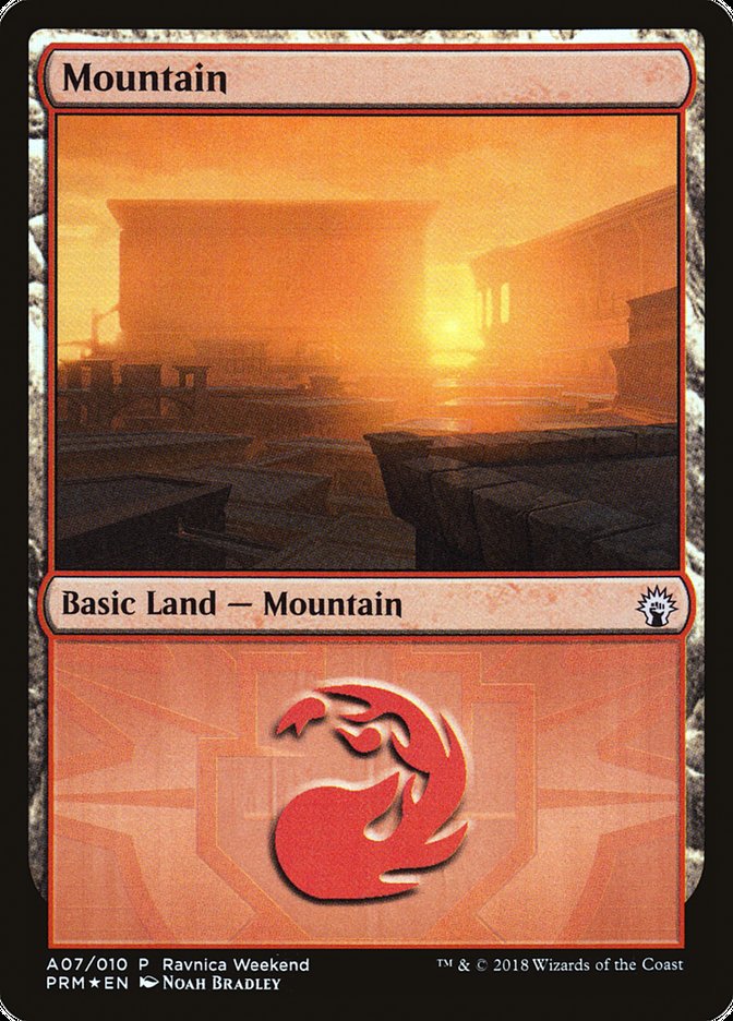 Mountain (A07) [Ravnica Allegiance Ravnica Weekend] | Card Merchant Takapuna