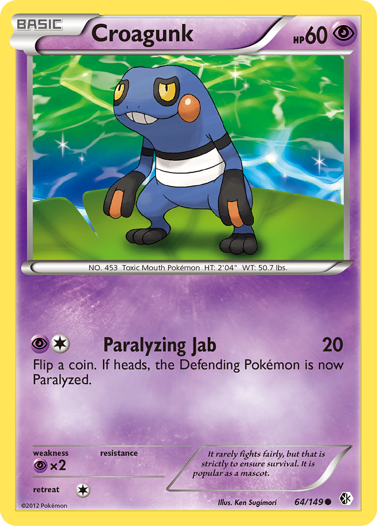 Croagunk (64/149) [Black & White: Boundaries Crossed] | Card Merchant Takapuna