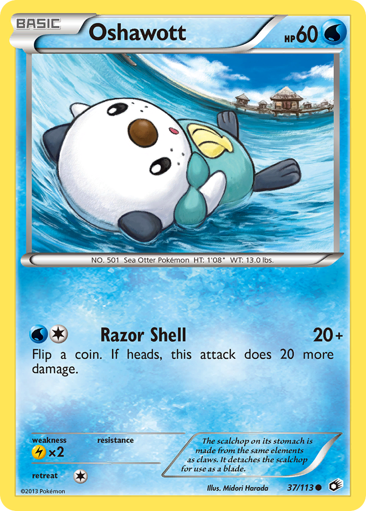 Oshawott (37/113) [Black & White: Legendary Treasures] | Card Merchant Takapuna