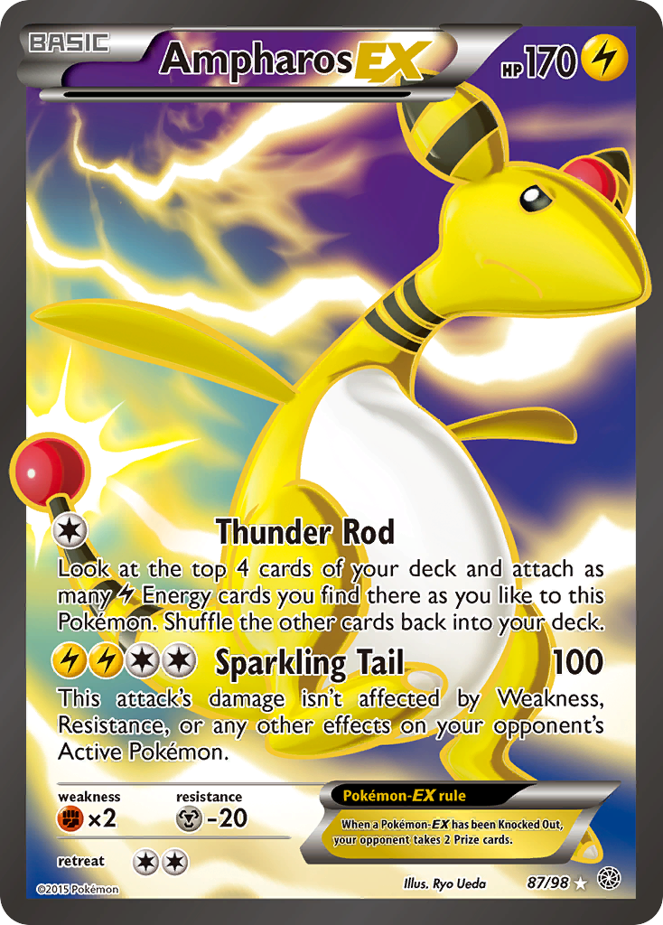 Ampharos EX (87/98) [XY: Ancient Origins] | Card Merchant Takapuna