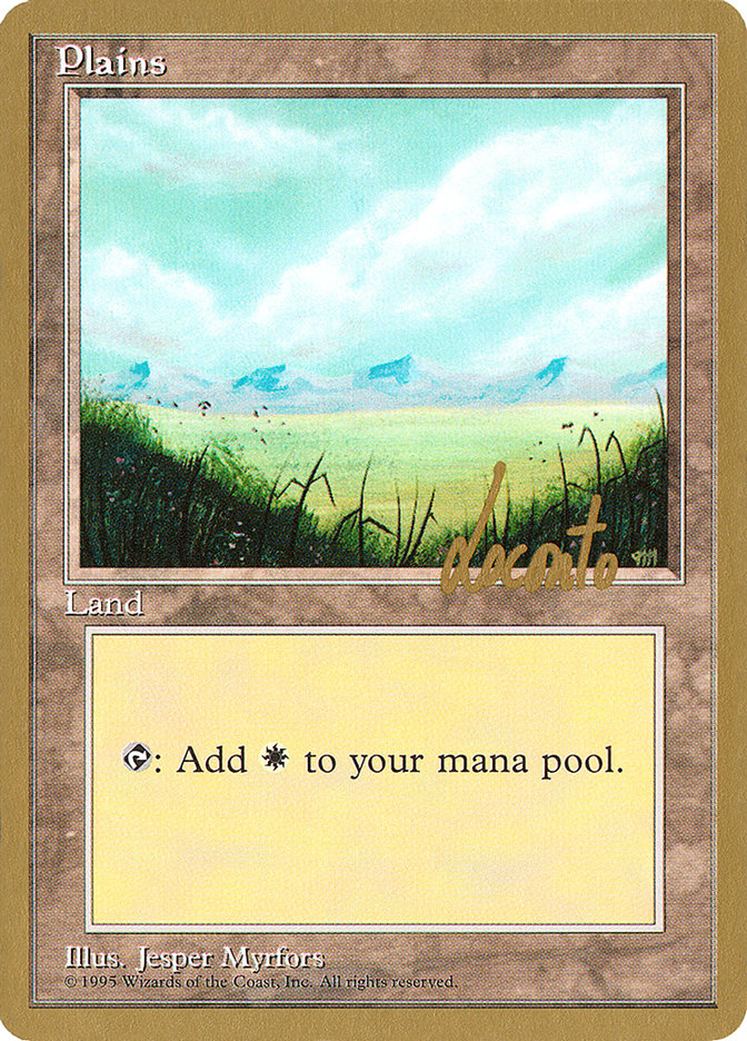 Plains (ml366) (Michael Loconto) [Pro Tour Collector Set] | Card Merchant Takapuna