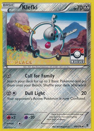 Klefki (66/119) (League Promo 1st Place) [XY: Phantom Forces] | Card Merchant Takapuna