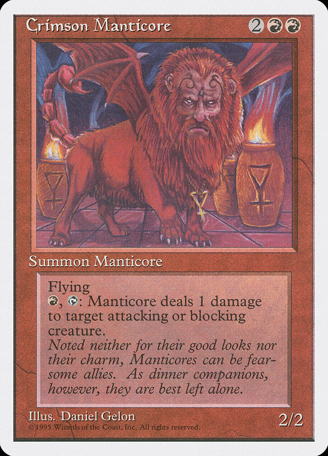 Crimson Manticore [Fourth Edition] | Card Merchant Takapuna