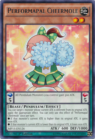 Performapal Cheermole [MP15-EN126] Rare | Card Merchant Takapuna