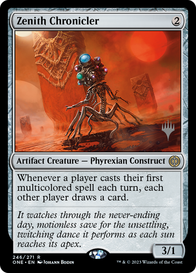 Zenith Chronicler (Promo Pack) [Phyrexia: All Will Be One Promos] | Card Merchant Takapuna