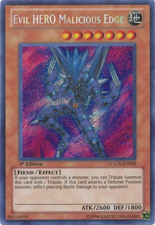 Evil HERO Malicious Edge [LCGX-EN029] Secret Rare | Card Merchant Takapuna