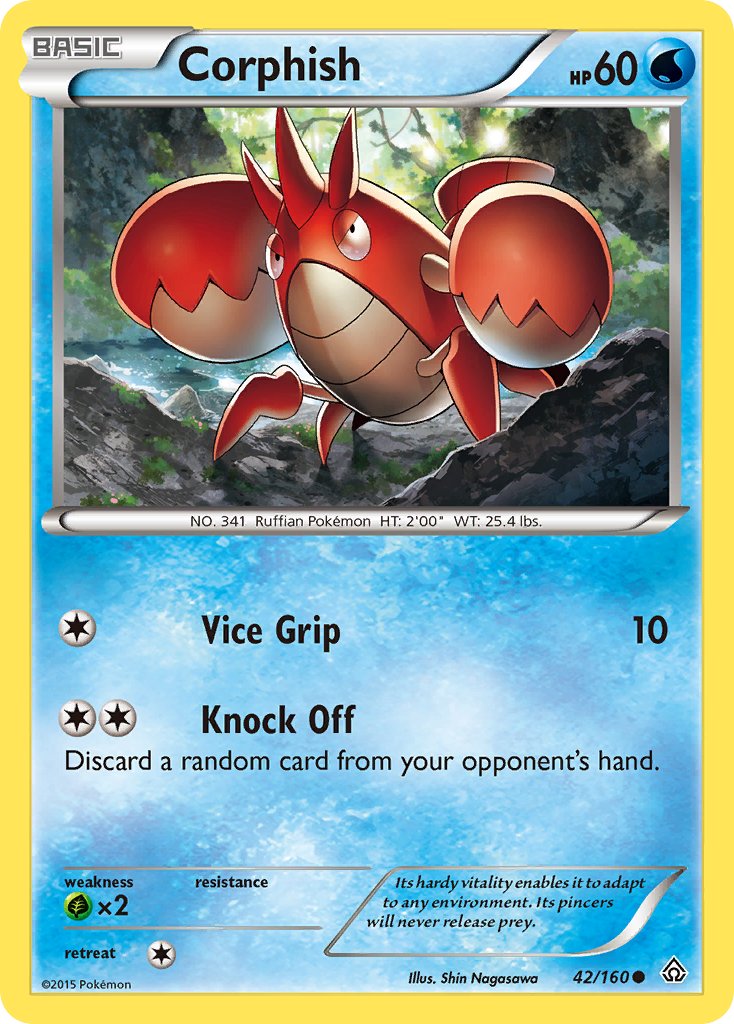 Corphish (42/160) [XY: Primal Clash] | Card Merchant Takapuna