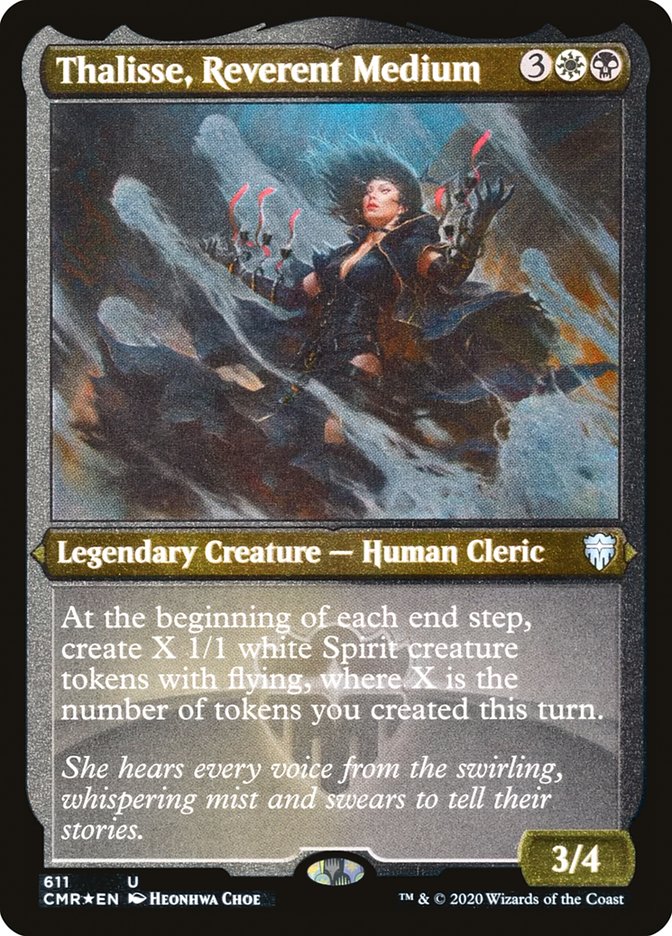 Thalisse, Reverent Medium (Etched) [Commander Legends] | Card Merchant Takapuna