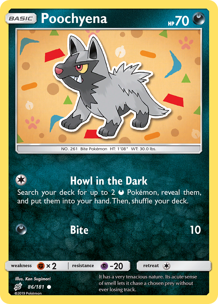 Poochyena (86/181) [Sun & Moon: Team Up] | Card Merchant Takapuna