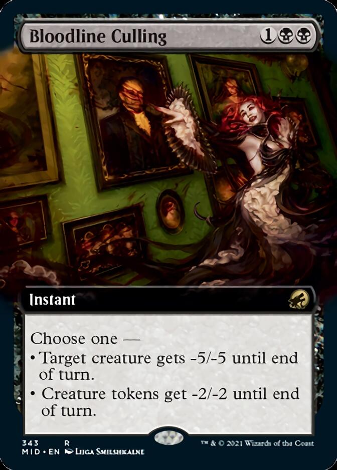 Bloodline Culling (Extended Art) [Innistrad: Midnight Hunt] | Card Merchant Takapuna