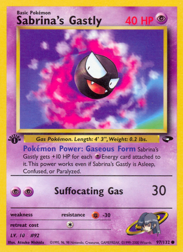 Sabrina's Gastly (97/132) [Gym Challenge 1st Edition] | Card Merchant Takapuna