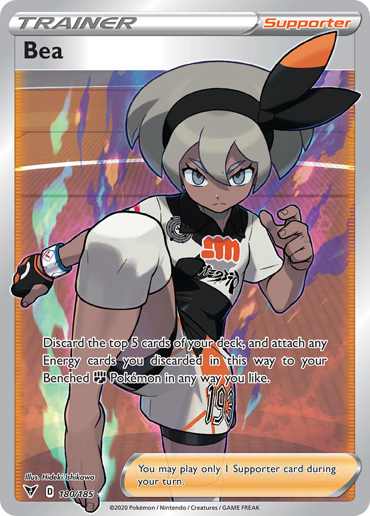 Bea (180/185) [Sword & Shield: Vivid Voltage] | Card Merchant Takapuna