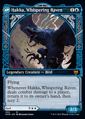 Alrund, God of the Cosmos // Hakka, Whispering Raven (Showcase) [Kaldheim] | Card Merchant Takapuna