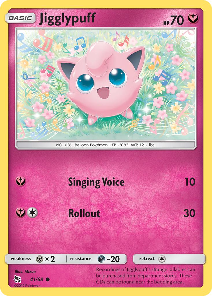 Jigglypuff (41/68) [Sun & Moon: Hidden Fates] | Card Merchant Takapuna