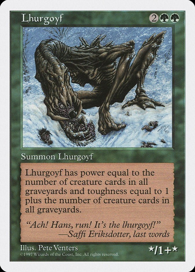 Lhurgoyf [Fifth Edition] | Card Merchant Takapuna