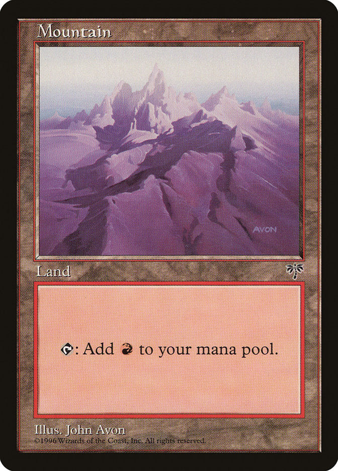 Mountain (Purple Signature) [Mirage] | Card Merchant Takapuna