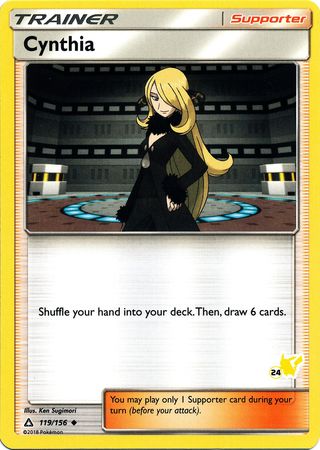 Cynthia (119/156) (Pikachu Stamp #24) [Battle Academy 2020] | Card Merchant Takapuna