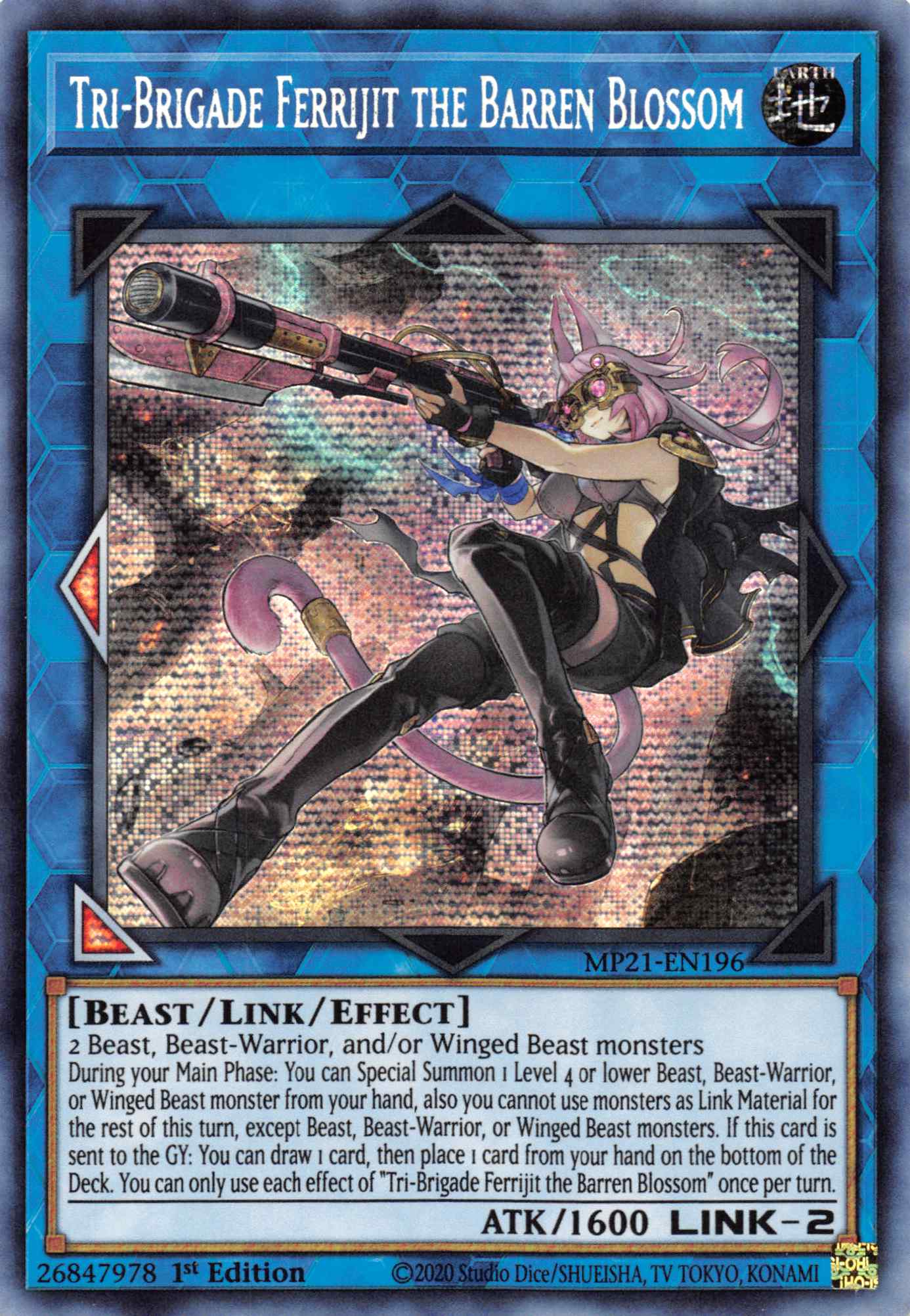 Tri-Brigade Ferrijit the Barren Blossom [MP21-EN196] Prismatic Secret Rare | Card Merchant Takapuna