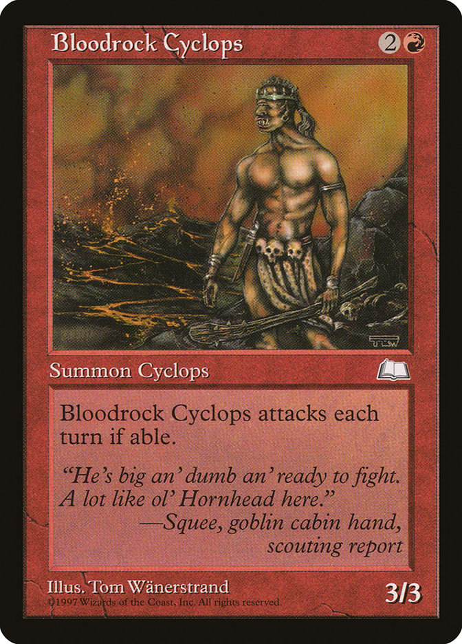 Bloodrock Cyclops [Weatherlight] | Card Merchant Takapuna