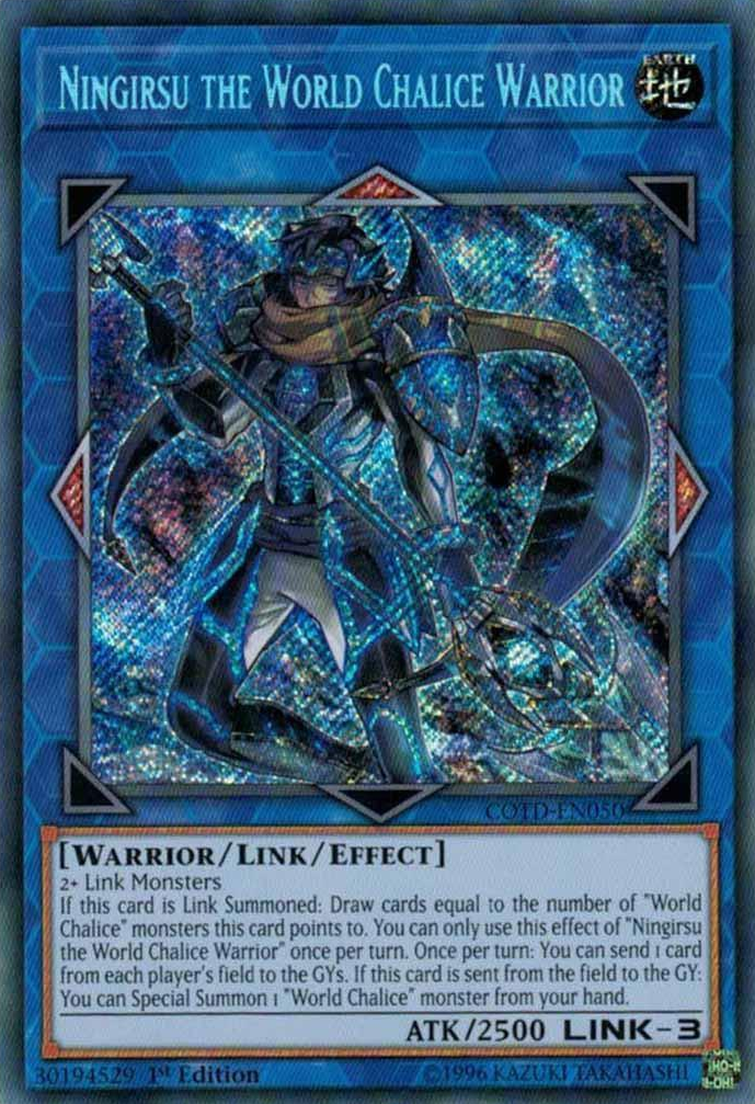 Ningirsu the World Chalice Warrior [COTD-EN050] Secret Rare | Card Merchant Takapuna