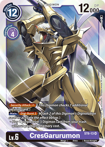 CresGarurumon [ST6-13] [Starter Deck: Venomous Violet] | Card Merchant Takapuna