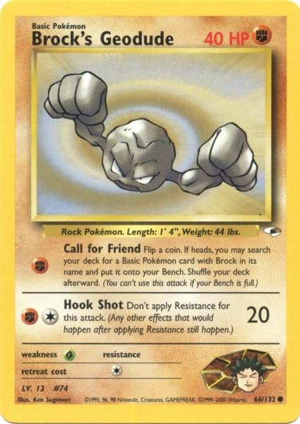 Brock's Geodude (66/132) [Gym Heroes Unlimited] | Card Merchant Takapuna