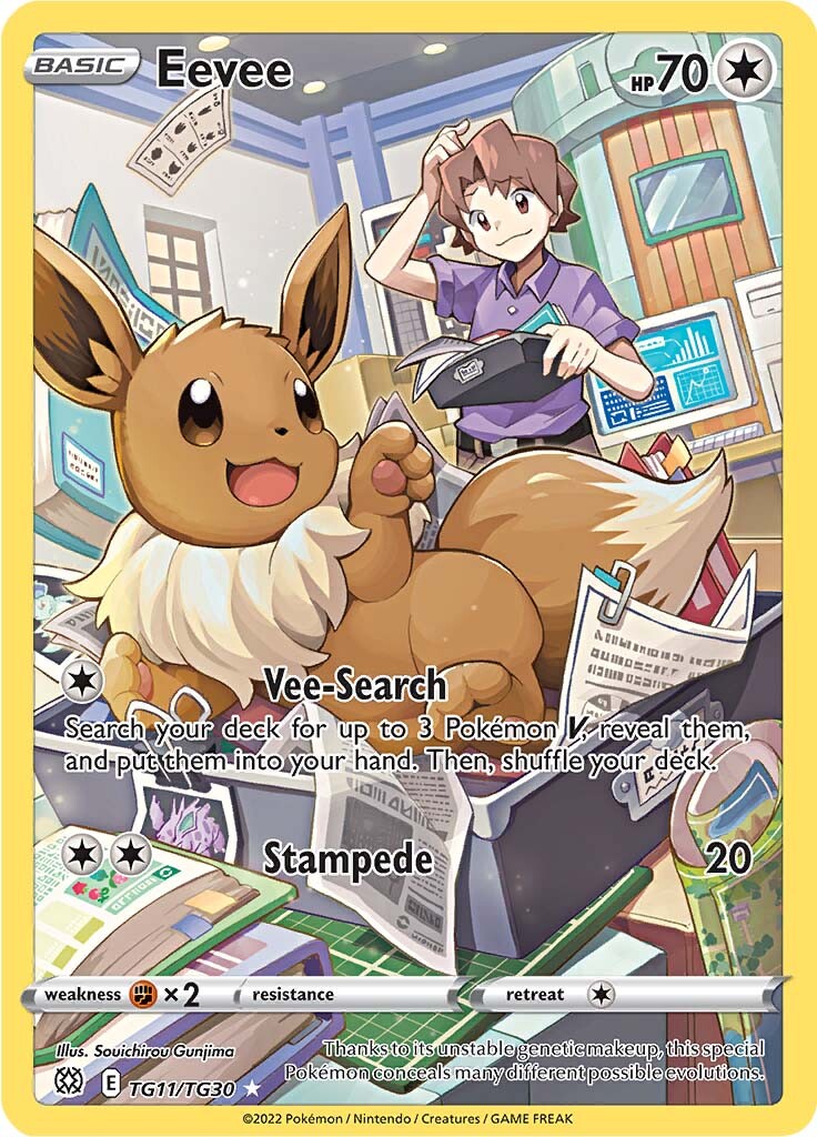 Eevee (TG11/TG30) [Sword & Shield: Brilliant Stars] | Card Merchant Takapuna