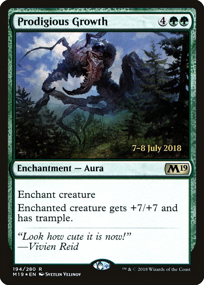 Prodigious Growth [Core Set 2019 Prerelease Promos] | Card Merchant Takapuna