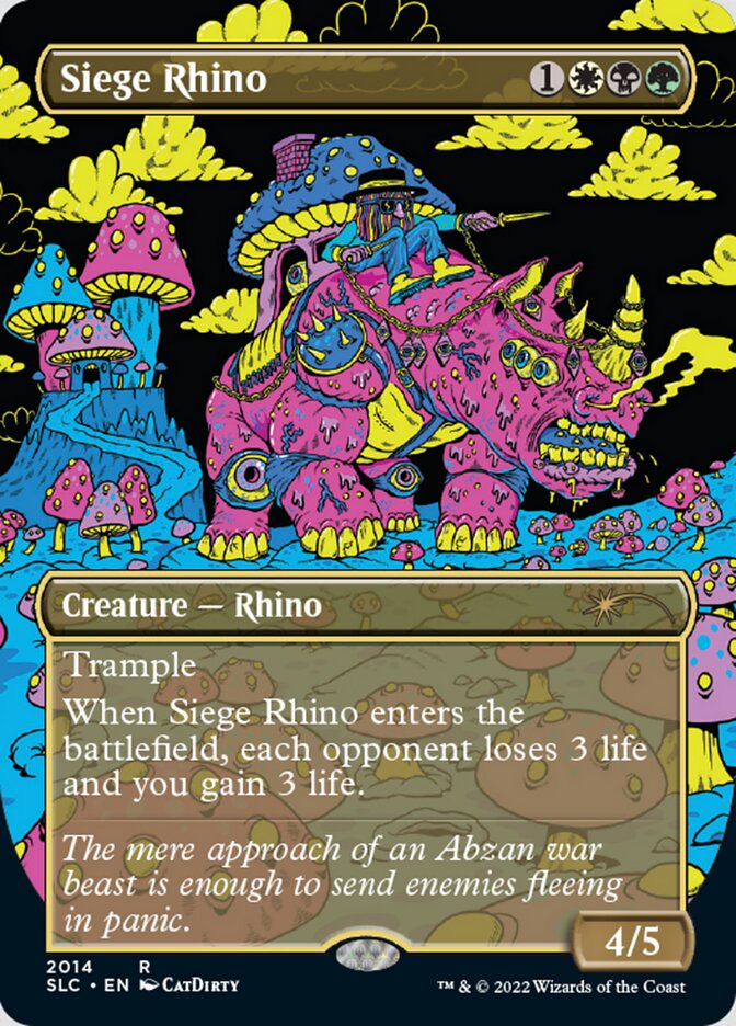 Siege Rhino (Borderless) [Secret Lair 30th Anniversary Countdown Kit] | Card Merchant Takapuna