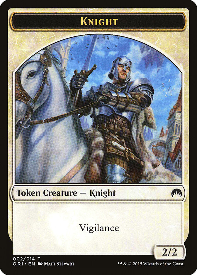 Knight Token [Magic Origins Tokens] | Card Merchant Takapuna