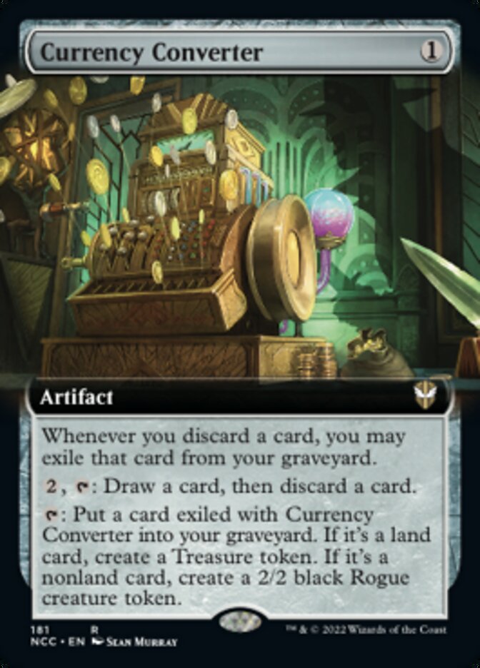 Currency Converter (Extended Art) [Streets of New Capenna Commander] | Card Merchant Takapuna