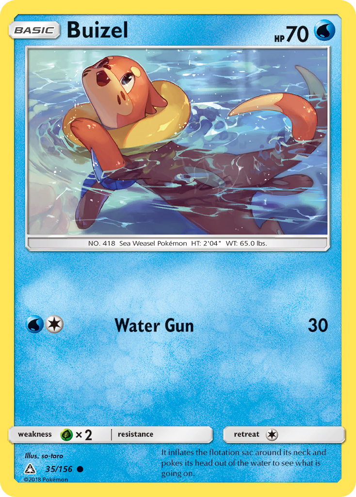 Buizel (35/156) [Sun & Moon: Ultra Prism] | Card Merchant Takapuna