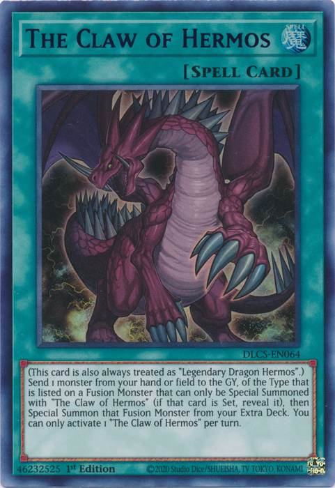 The Claw of Hermos (Blue) [DLCS-EN064] Ultra Rare | Card Merchant Takapuna