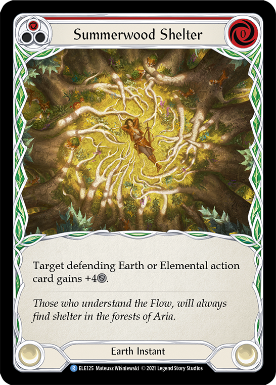 Summerwood Shelter (Red) [ELE125] (Tales of Aria)  1st Edition Normal | Card Merchant Takapuna