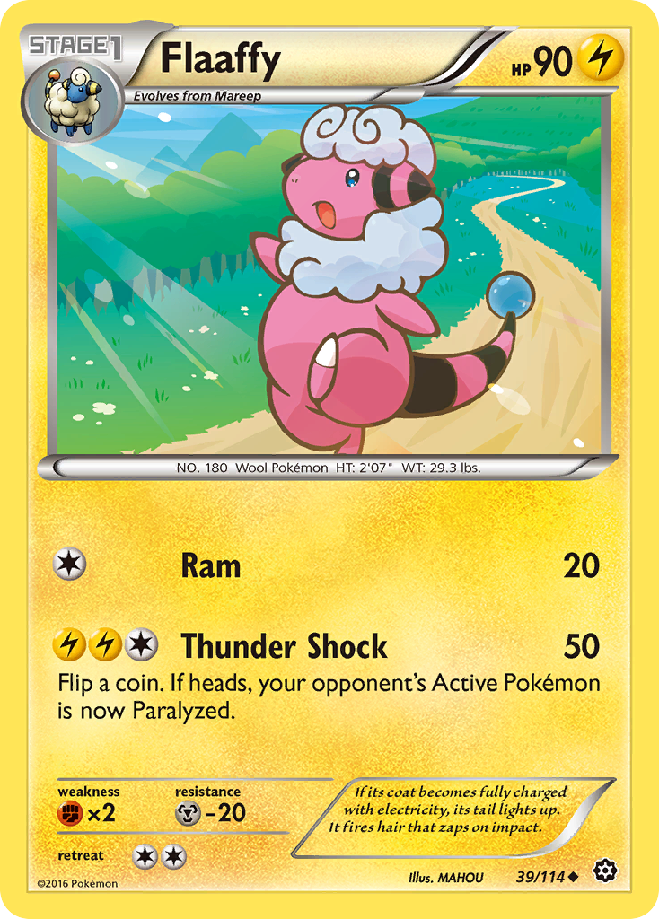 Flaaffy (39/114) [XY: Steam Siege] | Card Merchant Takapuna