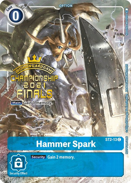 Hammer Spark [ST2-13] (2021 Championship Finals Tamer's Evolution Pack) [Starter Deck: Cocytus Blue Promos] | Card Merchant Takapuna